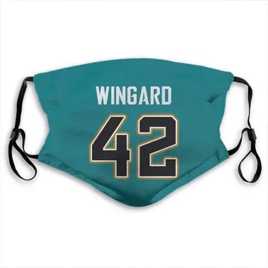 Jacksonville Jaguars Andrew Wingard Jersey Name and Number Face Mask - Teal