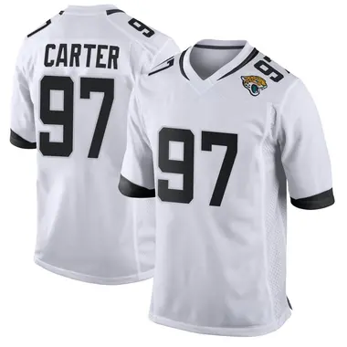 Men's Nike Jacksonville Jaguars Andre Carter Jersey - White Game