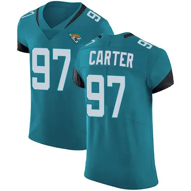 Men's Nike Jacksonville Jaguars Andre Carter Vapor Untouchable Alternate Jersey - Teal Elite