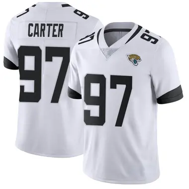 Men's Nike Jacksonville Jaguars Andre Carter Vapor Untouchable Jersey - White Limited