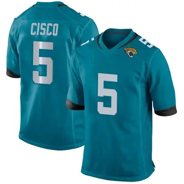 Men's Nike Jacksonville Jaguars Andre Cisco Jersey - Teal Game