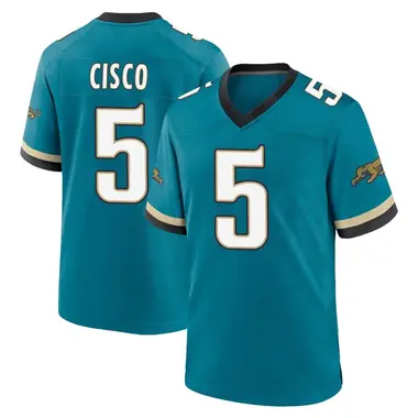 Men's Nike Jacksonville Jaguars Andre Cisco Prowler Throwback Jersey - Teal Game