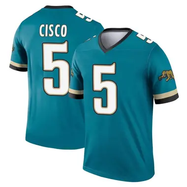 Men's Nike Jacksonville Jaguars Andre Cisco Prowler Throwback Jersey - Teal Legend