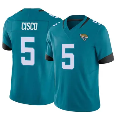 Men's Nike Jacksonville Jaguars Andre Cisco Vapor F.U.S.E. Jersey - Teal Limited