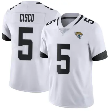 Men's Nike Jacksonville Jaguars Andre Cisco Vapor Untouchable Jersey - White Limited