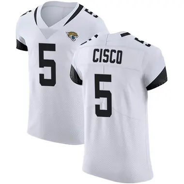 Men's Nike Jacksonville Jaguars Andre Cisco Vapor Untouchable Road Jersey - White Elite