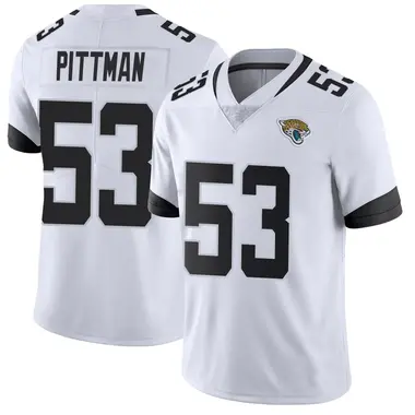 Men's Nike Jacksonville Jaguars Anthony Pittman Vapor Untouchable Jersey - White Limited