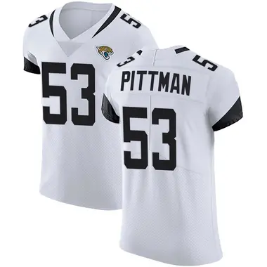 Men's Nike Jacksonville Jaguars Anthony Pittman Vapor Untouchable Road Jersey - White Elite