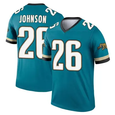 Men's Nike Jacksonville Jaguars Antonio Johnson Prowler Throwback Jersey - Teal Legend