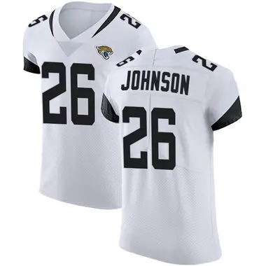 Men's Nike Jacksonville Jaguars Antonio Johnson Vapor Untouchable Road Jersey - White Elite