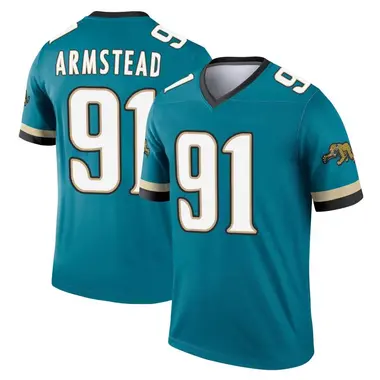 Men's Nike Jacksonville Jaguars Arik Armstead Prowler Throwback Jersey - Teal Legend