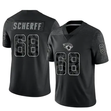 Men's Nike Jacksonville Jaguars Brandon Scherff Reflective Jersey - Black Limited