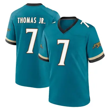 Men's Nike Jacksonville Jaguars Brian Thomas Jr. Prowler Throwback Jersey - Teal Game