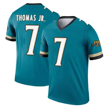 Men's Nike Jacksonville Jaguars Brian Thomas Jr. Prowler Throwback Jersey - Teal Legend