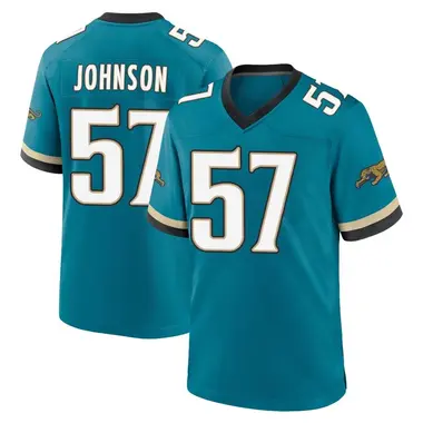 Men's Nike Jacksonville Jaguars Caleb Johnson Prowler Throwback Jersey - Teal Game