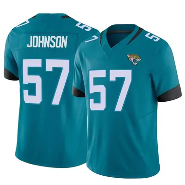 Men's Nike Jacksonville Jaguars Caleb Johnson Vapor F.U.S.E. Jersey - Teal Limited