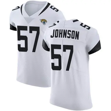 Men's Nike Jacksonville Jaguars Caleb Johnson Vapor Untouchable Road Jersey - White Elite