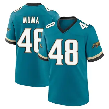 Men's Nike Jacksonville Jaguars Chad Muma Prowler Throwback Jersey - Teal Game