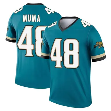 Men's Nike Jacksonville Jaguars Chad Muma Prowler Throwback Jersey - Teal Legend