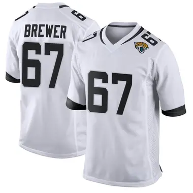 Men's Nike Jacksonville Jaguars Chandler Brewer Jersey - White Game