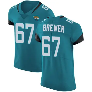 Men's Nike Jacksonville Jaguars Chandler Brewer Vapor Untouchable Alternate Jersey - Teal Elite