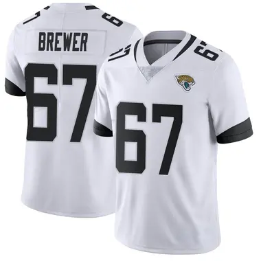 Men's Nike Jacksonville Jaguars Chandler Brewer Vapor Untouchable Jersey - White Limited