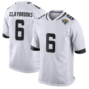 Men's Nike Jacksonville Jaguars Chris Claybrooks Jersey - White Game