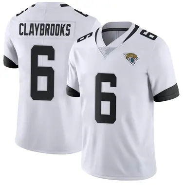 Men's Nike Jacksonville Jaguars Chris Claybrooks Vapor Untouchable Jersey - White Limited