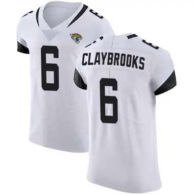 Men's Nike Jacksonville Jaguars Chris Claybrooks Vapor Untouchable Road Jersey - White Elite