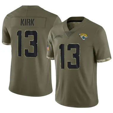 Men's Nike Jacksonville Jaguars Christian Kirk 2022 Salute To Service Jersey - Olive Limited