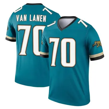 Men's Nike Jacksonville Jaguars Cole Van Lanen Prowler Throwback Jersey - Teal Legend