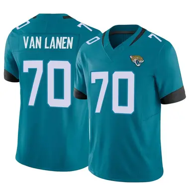 Men's Nike Jacksonville Jaguars Cole Van Lanen Vapor F.U.S.E. Jersey - Teal Limited