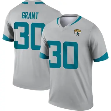 Men's Nike Jacksonville Jaguars Corey Grant Silver Inverted Jersey - Legend