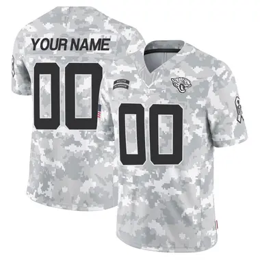 Men's Nike Jacksonville Jaguars Custom 2024 Salute to Service Jersey - Arctic Camo Limited