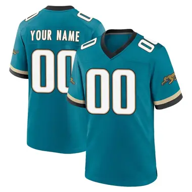 Men's Nike Jacksonville Jaguars Custom Prowler Throwback Jersey - Teal Game