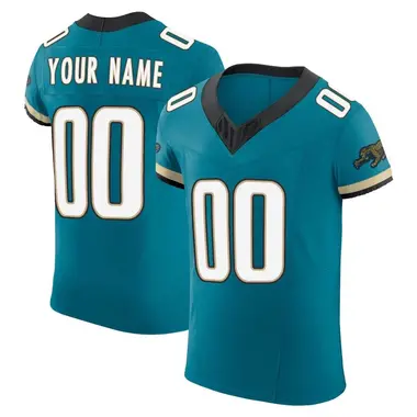 Men's Nike Jacksonville Jaguars Custom Prowler Throwback Vapor F.U.S.E. Jersey - Teal Elite