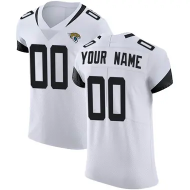 Brenton Strange Men's Nike White Jacksonville Jaguars Vapor Untouchable Elite Custom Jersey