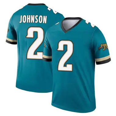 Men's Nike Jacksonville Jaguars D'Ernest Johnson Prowler Throwback Jersey - Teal Legend