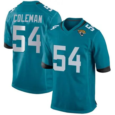 Men's Nike Jacksonville Jaguars DJ Coleman Jersey - Teal Game