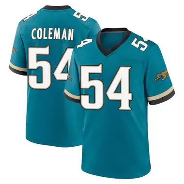 Men's Nike Jacksonville Jaguars DJ Coleman Prowler Throwback Jersey - Teal Game