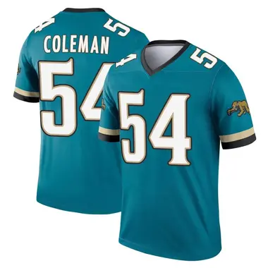 Men's Nike Jacksonville Jaguars DJ Coleman Prowler Throwback Jersey - Teal Legend