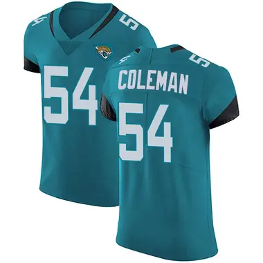 Men's Nike Jacksonville Jaguars DJ Coleman Vapor Untouchable Alternate Jersey - Teal Elite