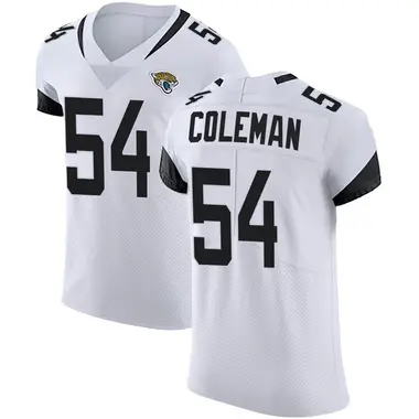 Men's Nike Jacksonville Jaguars DJ Coleman Vapor Untouchable Road Jersey - White Elite