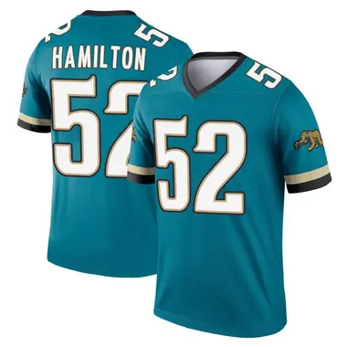 Men's Nike Jacksonville Jaguars Davon Hamilton DaVon Hamilton Prowler Throwback Jersey - Teal Legend