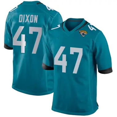 Men's Nike Jacksonville Jaguars De'Shaan Dixon Jersey - Teal Game