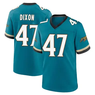 Men's Nike Jacksonville Jaguars De'Shaan Dixon Prowler Throwback Jersey - Teal Game