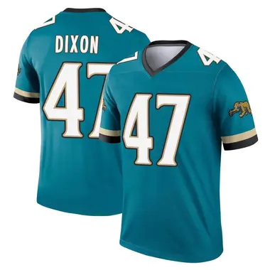 Men's Nike Jacksonville Jaguars De'Shaan Dixon Prowler Throwback Jersey - Teal Legend