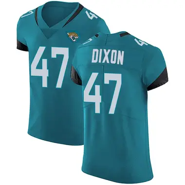 Men's Nike Jacksonville Jaguars De'Shaan Dixon Vapor Untouchable Alternate Jersey - Teal Elite