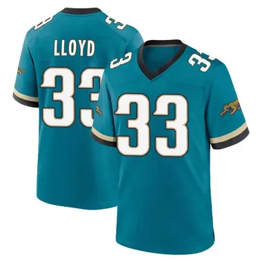 Men's Nike Jacksonville Jaguars Devin Lloyd Prowler Throwback Jersey - Teal Game