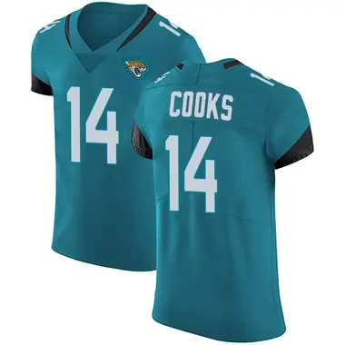 Men's Nike Jacksonville Jaguars Elijah Cooks Vapor Untouchable Alternate Jersey - Teal Elite